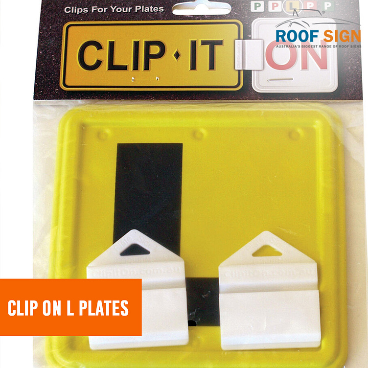 Clip on L Plates by Roofsign on Dribbble