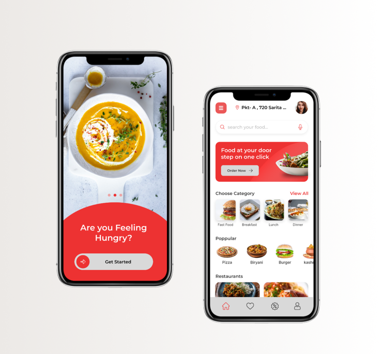 Food Delivery App by Sunil kumar on Dribbble