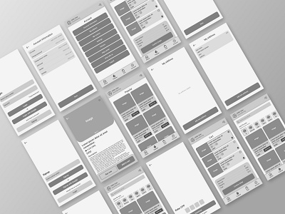 CellFusion App Mid fidelity Design figma mid fidelity mid fidelity design mobile app design ui ui design uiux design user interface design