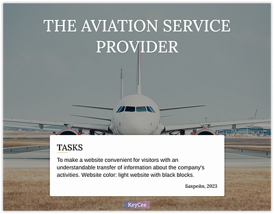 Website design for an aviation service provider design figma ui ux uxuidesign