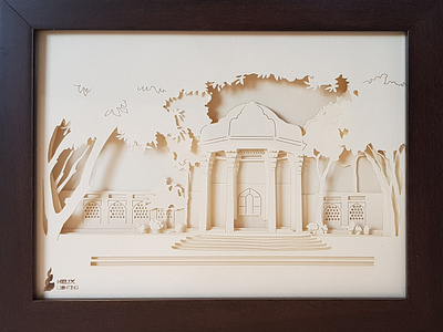 Shadowbox, The tomb of Hafez design illustration product design vector