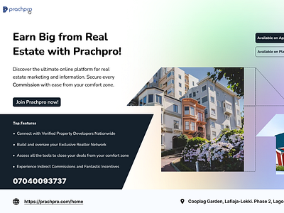 Real Estate Ad Banner adbanner advertisement app banner branding design designer figma graphic design logo mobile app product design product designer real estate ui uiux ux web design website