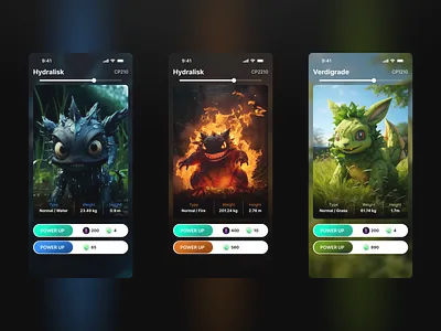 Pokemon Realism App design graphic design pokemon ui ux