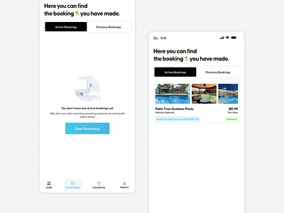 My Bookings - Empty State active booking booking branding design digital empty state illustration logo mobile shot switcher typography ui ux