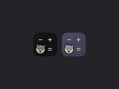 cute app icon app branding calculator clean cute dark mode design dog figma flat grid icon icons illustration ios logo minimalistic pets shiba ui