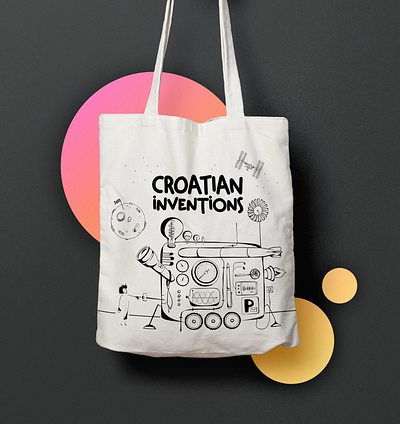 Croatian inventions - illustrations adobe illustrator cotton bag croatia design graphic design illustration inventions vector