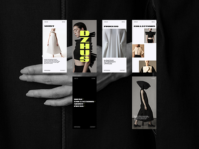 Fashion website mobile concept branding design fashion graphic design mobile typography ui ux webdesign