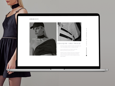 Amarante do brasil - Landingpage design e commerce ecommerce fashion layout site ui ux