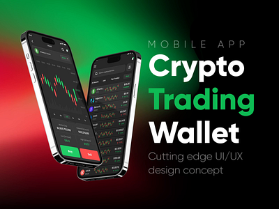 Crypto Trading Wallet Mobile App UI UX Design Concept animation banking charts crypto crypto trading app cryptocurrency dashboard extej finance financial app fintech hero screen investing investment app mobile app portfolio tracker saas trading app ui ux wallet