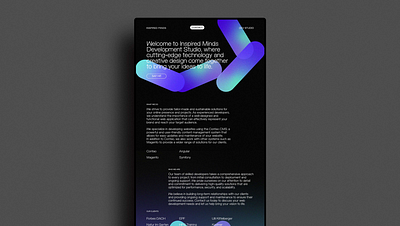 Landing Page for a Dev Studio branding graphic design ui