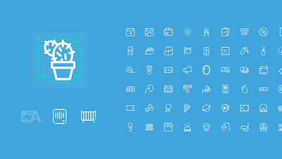 AnyVan icon system branding design system icon iconography minimal ui