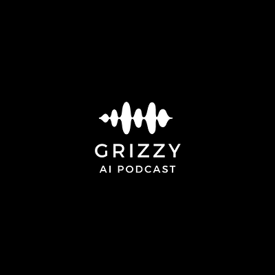 GRIZZY AI PODCAST MINIMALISTIC LOGO design graphic design logo ui vector