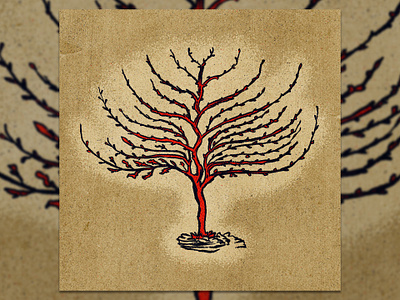 02/14/2023 - Tree study digital illustration illustration ipad sketch mid century brush set procreate retro supply co. rusty nib inkers textured tree true grit texture supply