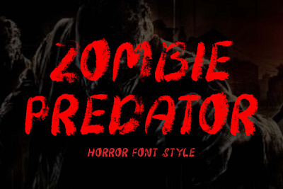 Zombie Predator branding christmas devil font font design ghost graphic design halloween horror illustration logo water color