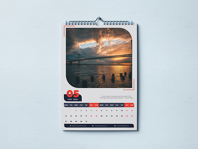 Wall Calendar Template 2024 2024 calendar 2024 des design graphic design month print ready wall calendar year