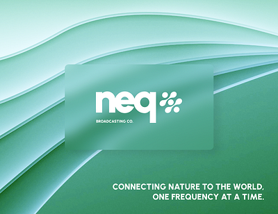 NEQ - Business cards branding broadcasting broadcasting company business card card design graphic design green illustration logo vector