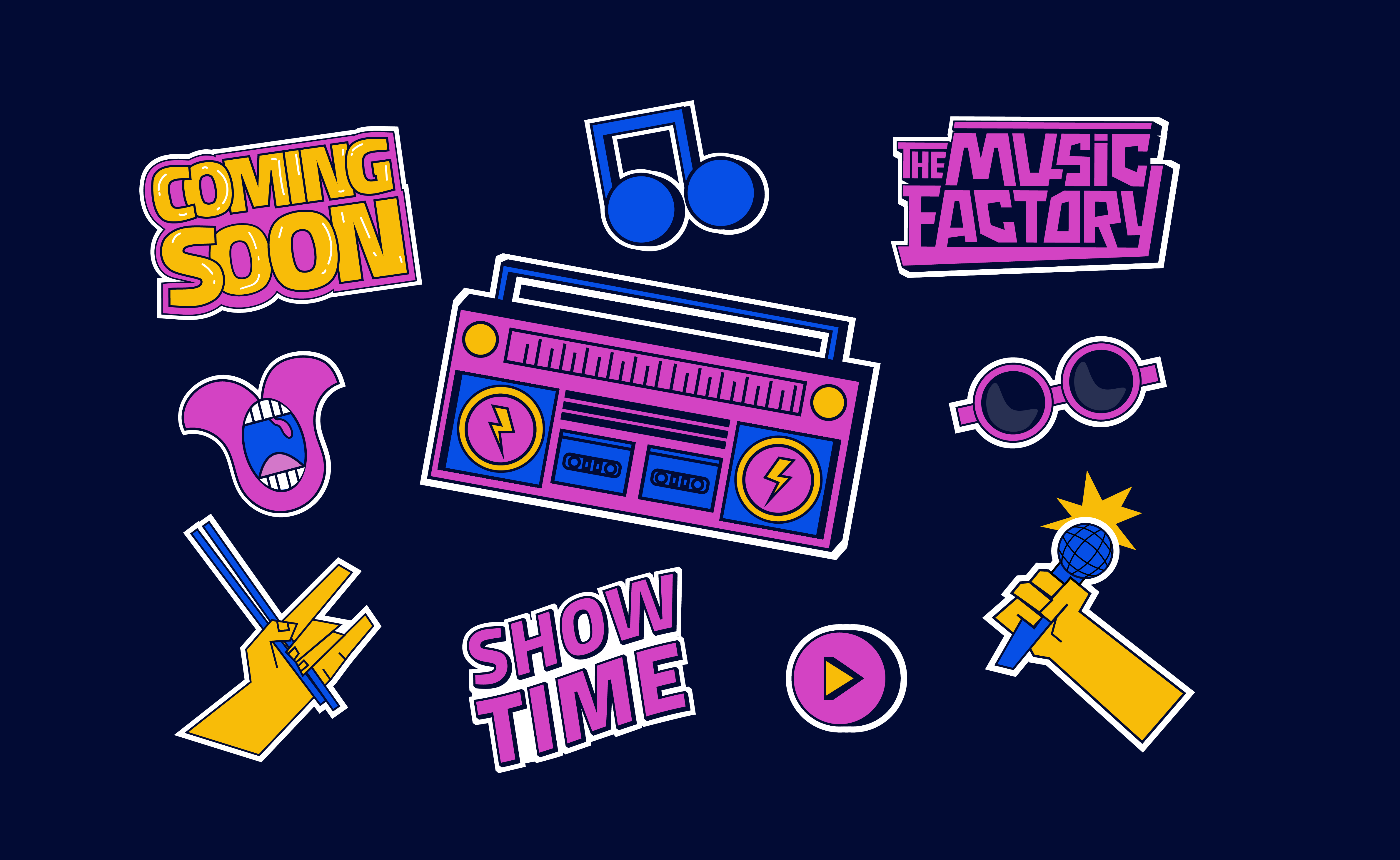 "The Music Factory" animation artist graphic design motion graphics vector