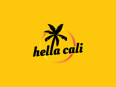 Hella Cali Logo Design branding design graphic design logo logo design ui ux