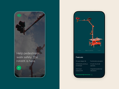 Horizon Signal Mobile UI b2b design b2b website boldworld brand refresh branding branding design bright green dark green green mobile design mobile screen mobile ui responsive design safety technology transportation ui user interface web design website