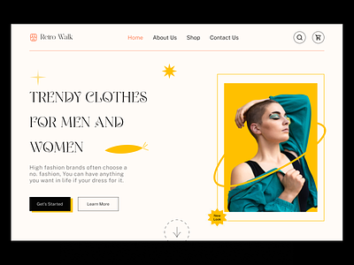 Fashion E-Commerce Landing Page Design clothing design dribbble e commerce figma marketplace online online store shopify shopping website store trending web design wholesale