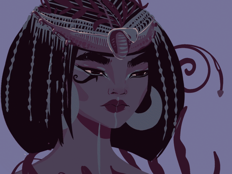 egyptian animation cheeky darkness framebyframe light magic motion graphics snake sunset