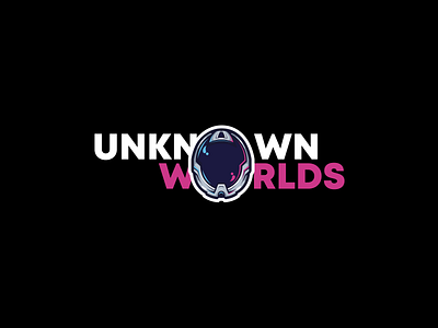 Unknown Worlds Logo branding design graphic design logo logo design ui ux