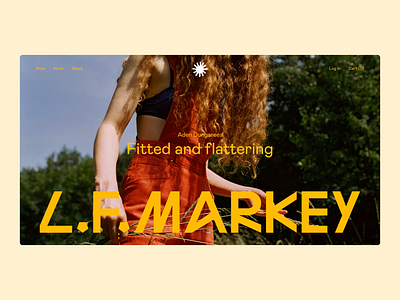 L.F. Markey Menu animation branding categories design ecommerce fashion graphic design logo menu navigation ui ui design ux design web design