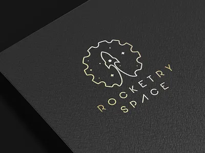 Rocketry space abstract branding creative logo design design logo graphic design illustration logo logo design logos mechainic minimal modern rocket typography vector