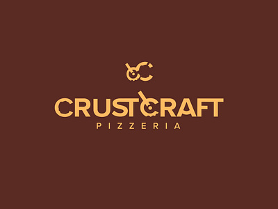 Logo design for pizzeria adobe illustrator brand identity branding craft crust design logo marketing pizza pizzeria vector