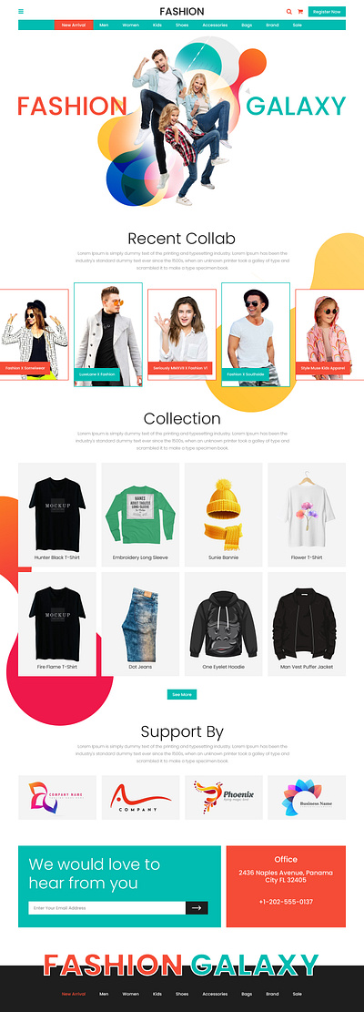 Online Fashion Store Landing Page UI design ecommerce ui ecommerce ui design fashion store ui design online fashion store ui online store ui design ui ui design