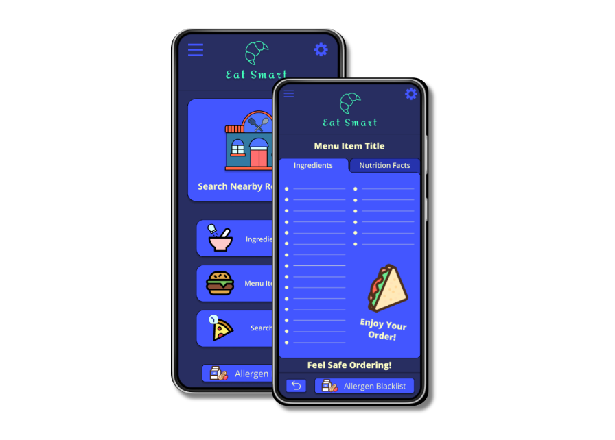 Eat Smart App design logo ui