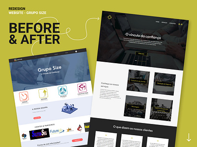 Redesign Website Grupo Size redesign ui design web design website