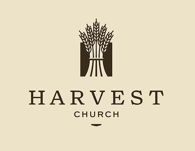 Harvest Church branding church farm grain graphic design harvest illustration lettering logo typography wheat