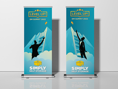 2022 Level Up Summit Banners design graphic design illustration vector
