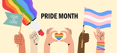 Pride Month branding design graphic design illustration pride month vector