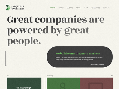 Landing page design branding low contrast minimalism ui web