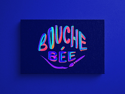 Bouche Bée branding brush design digitalart graphic design lettering logo vector visual identity