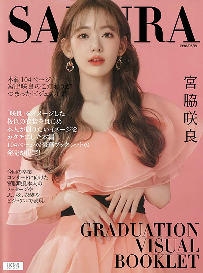 Sakura Graduation Visual Magazine Redesign design graphic design typography