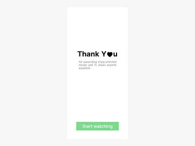Daily UI challenge - 77/100 Thank you daily ui challenge design ui