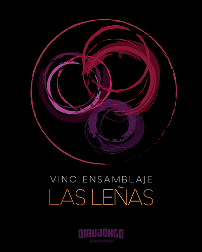 IMAGOTIPO PARA VINO ENSAMBLAJE LAS LEÑAS branding design graffity graphic design illustration ilustraciondigital logo vector