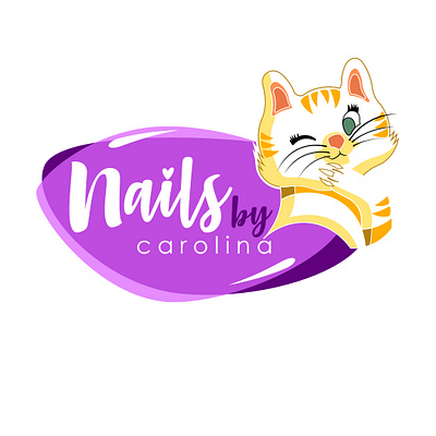 ISOLOGO PARA NAILS BY CAROLINA branding design graffity graphic design illustration ilustraciondigital logo vector