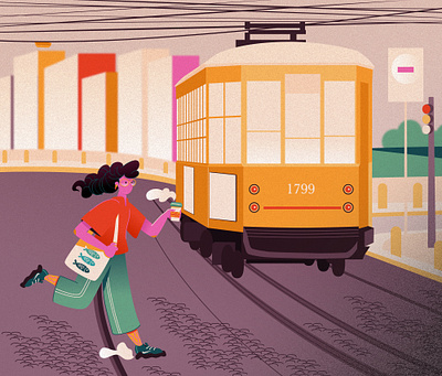 Portugal Tram design editorial graphic design illustration vector