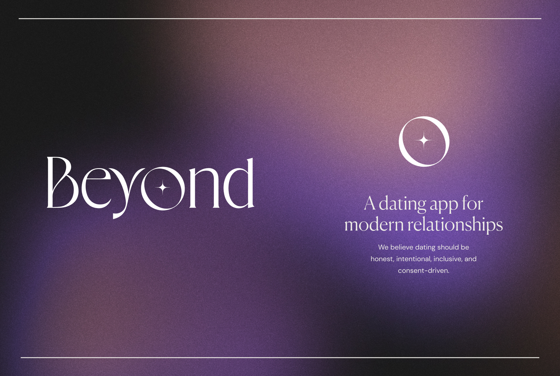 Beyond App Brand Design app branding dating design digital gradient graphic design logo minimal mobile social ui