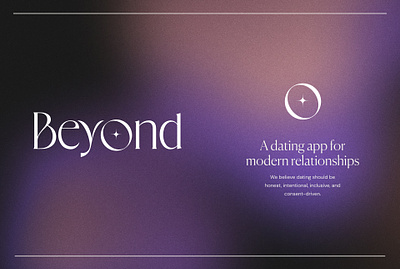 Beyond App Brand Design app branding dating design digital gradient graphic design logo minimal mobile social ui