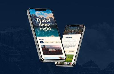 Commercial Travel app app design mobile ui web design
