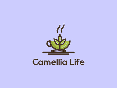 Camellia Life app branding design graphic design icon illustration logo minimal ui vector