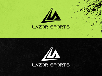 Lazor Sports Logo Design branding bright design esport logo gamification graphic design green and black illustration logo logo design social media sport logo texture logo ui vector