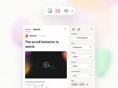 Miruni – a visual feedback extension browser extension extension product design ui visual design