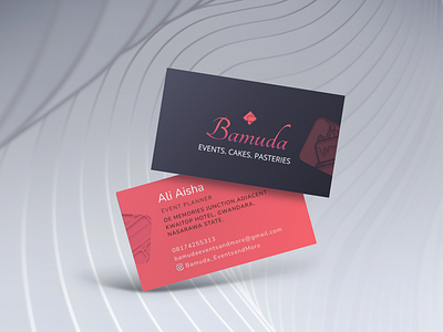 Bamuda: Business card bakery branding creative graphic design print