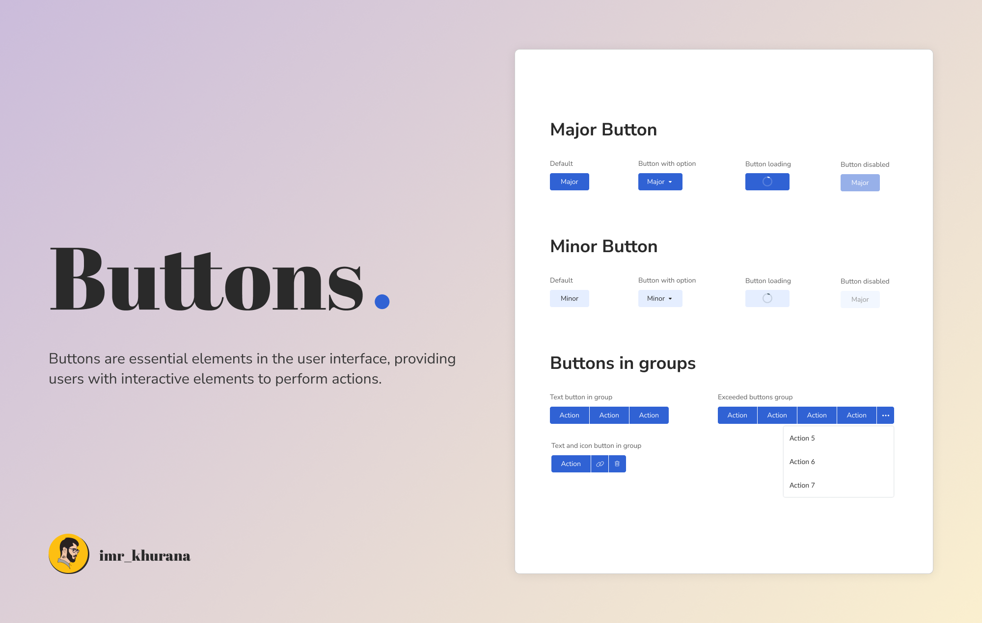 Design system - Buttons atomic design buttons design design system product design style guide ui ui element uiux ux